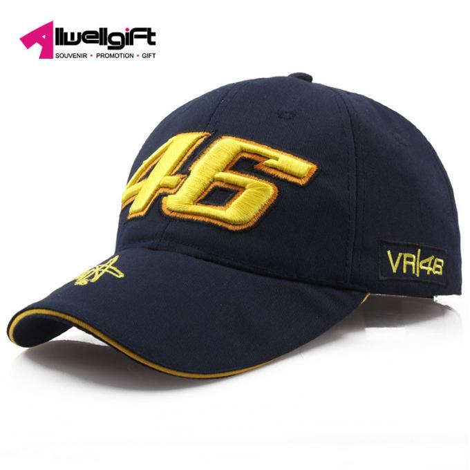 Boné de beisebol acing dos esportes do chapéu da motocicleta do copo do basebol do chapéu do painel do bordado 6 de Digitas da promoção da forma