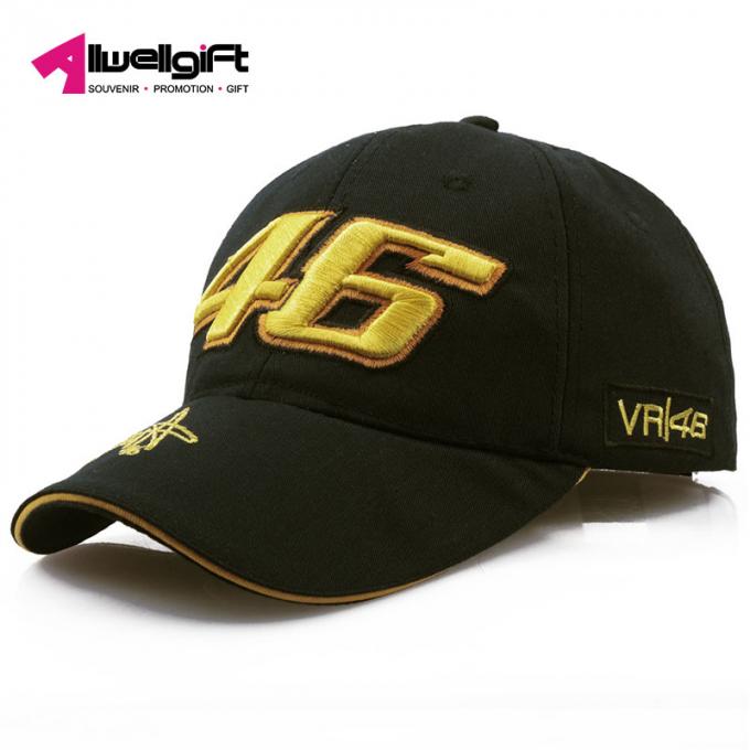 Boné de beisebol acing dos esportes do chapéu da motocicleta do copo do basebol do chapéu do painel do bordado 6 de Digitas da promoção da forma