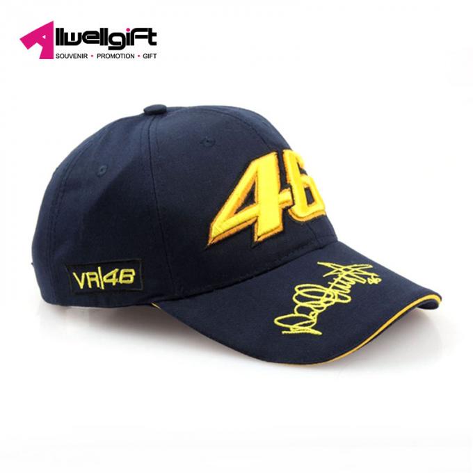 Boné de beisebol acing dos esportes do chapéu da motocicleta do copo do basebol do chapéu do painel do bordado 6 de Digitas da promoção da forma