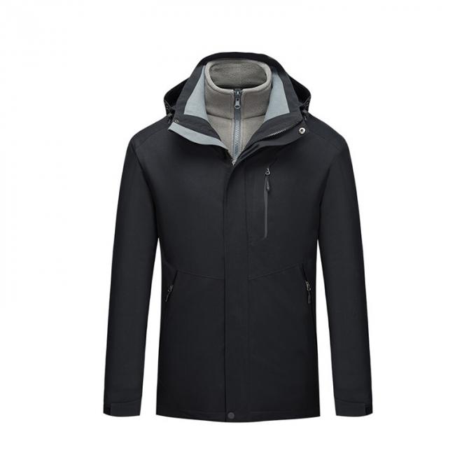 Roupa térmica Windproof macia uniforme do exército de Shell Casual Hooded Jacket Men do revestimento do velo