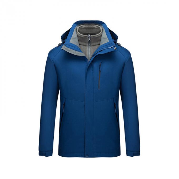 Roupa térmica Windproof macia uniforme do exército de Shell Casual Hooded Jacket Men do revestimento do velo