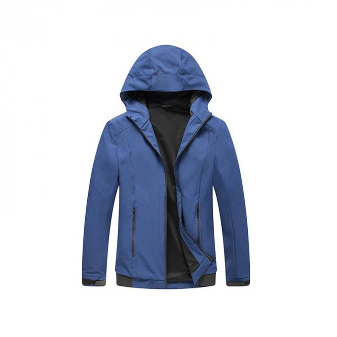 Revestimento de caminhada de pouco peso encapuçado Windproof impermeável do revestimento de esportes exteriores das mulheres secas rápidas novas dos homens da roupa da jaqueta