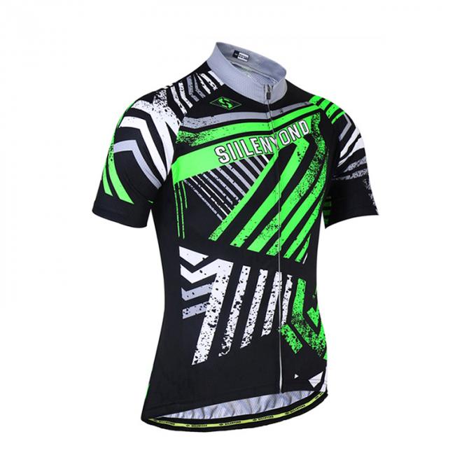 Projeto de ciclagem do fato do esporte do treinamento do gym da camiseta de alças do homem da roupa da luva curto anti-UV do verão