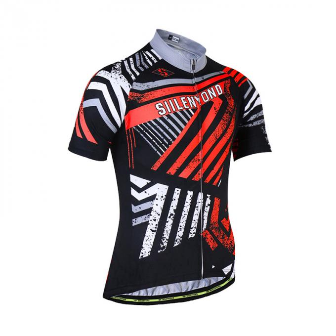 Projeto de ciclagem do fato do esporte do treinamento do gym da camiseta de alças do homem da roupa da luva curto anti-UV do verão
