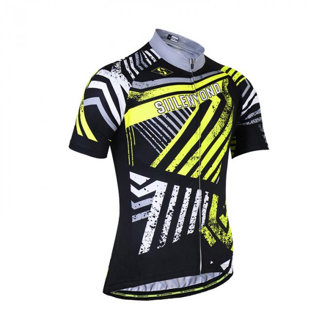 Projeto de ciclagem do fato do esporte do treinamento do gym da camiseta de alças do homem da roupa da luva curto anti-UV do verão