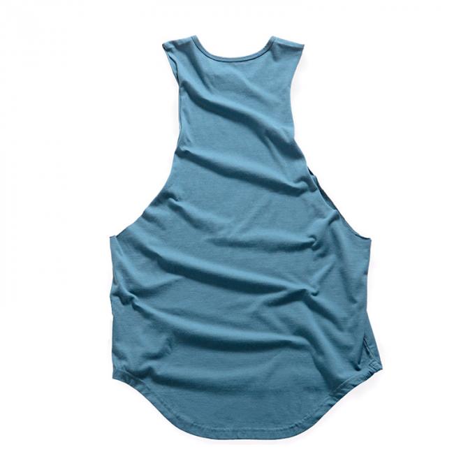 Os homens do desgaste do halterofilismo do Gym do verão que imprimem a camiseta de alças do exercício do músculo projetam as camisetas dos homens do Seco-ajuste dos esportes