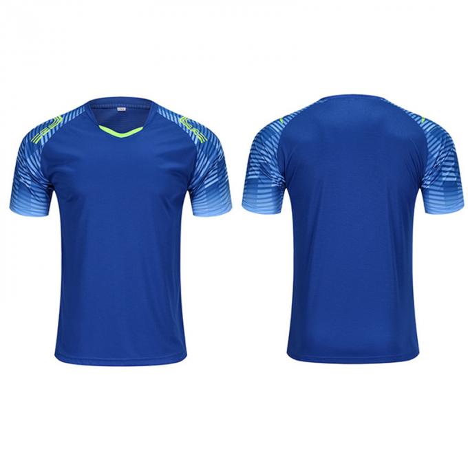 Vermelho confortável popular do mercado e jérsei de formação azul