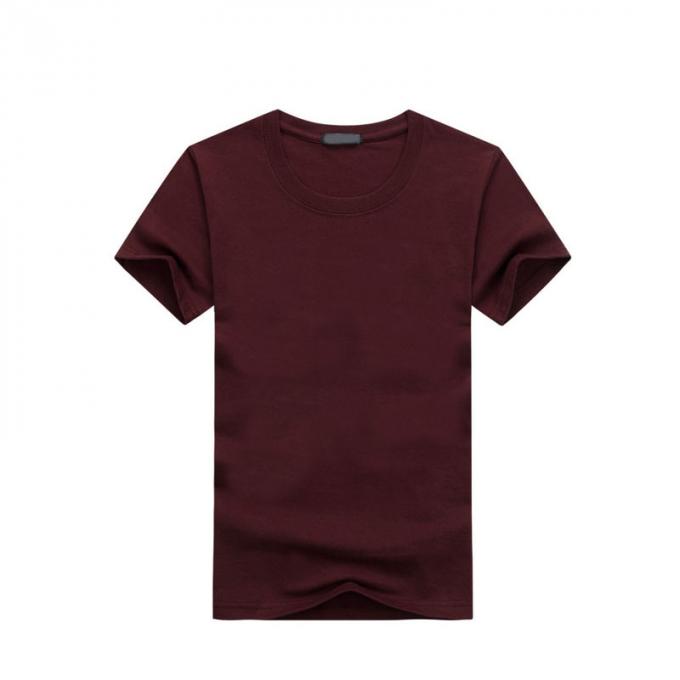 Da cultura empresarial feita sob encomenda do LOGOTIPO da roupa do clube de serviço feito sob encomenda da camisa da propaganda do pescoço do círculo da classe do algodão DIY t-shirt puro da cor