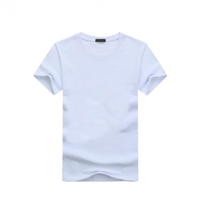 Da cultura empresarial feita sob encomenda do LOGOTIPO da roupa do clube de serviço feito sob encomenda da camisa da propaganda do pescoço do círculo da classe do algodão DIY t-shirt puro da cor