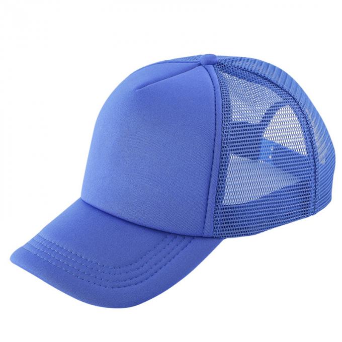 O boné de beisebol ajustável do poliéster do tampão do camionista da malha do snapback dos painéis do chapéu 5 de DIY faturou horizontalmente o chapéu do tampão do camionista