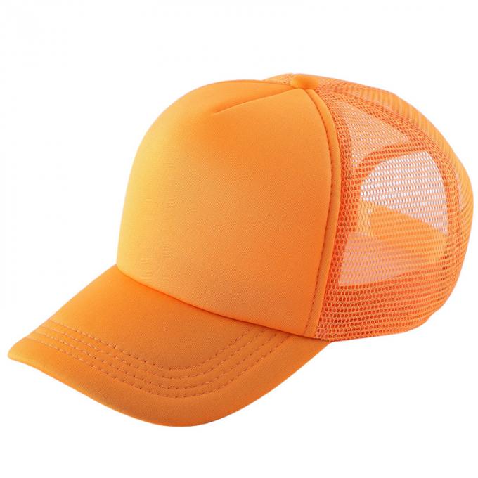 O boné de beisebol ajustável do poliéster do tampão do camionista da malha do snapback dos painéis do chapéu 5 de DIY faturou horizontalmente o chapéu do tampão do camionista