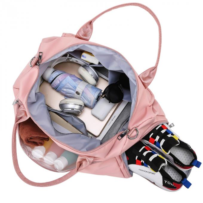 Saco novo por atacado do Weekender do curso do saco de Duffel do saco da aptidão da ioga com o curso da grande capacidade do negócio do bolso da sapata grande
