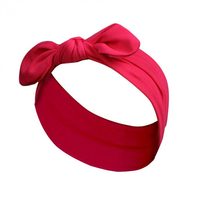 a mão feita sob encomenda por atacado de Bunny Ears dos desenhos animados das crianças da faixa da curva veste o acessório do cabelo das crianças