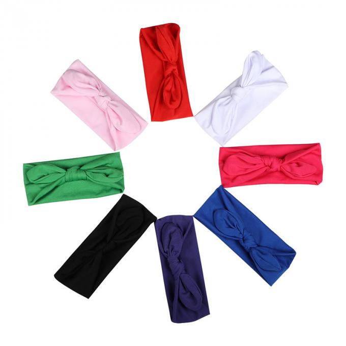 a mão feita sob encomenda por atacado de Bunny Ears dos desenhos animados das crianças da faixa da curva veste o acessório do cabelo das crianças