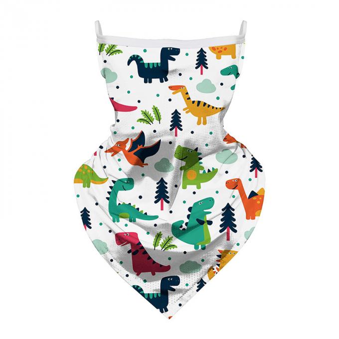 Bandanas respiráveis do lenço do unicórnio dos desenhos animados das crianças com proteção de Sun das crianças dos laços da orelha