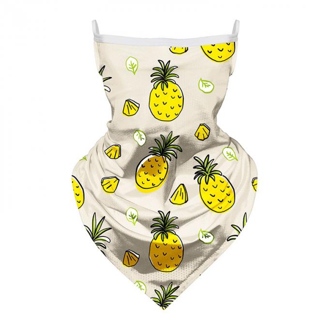 Bandanas respiráveis do lenço do unicórnio dos desenhos animados das crianças com proteção de Sun das crianças dos laços da orelha