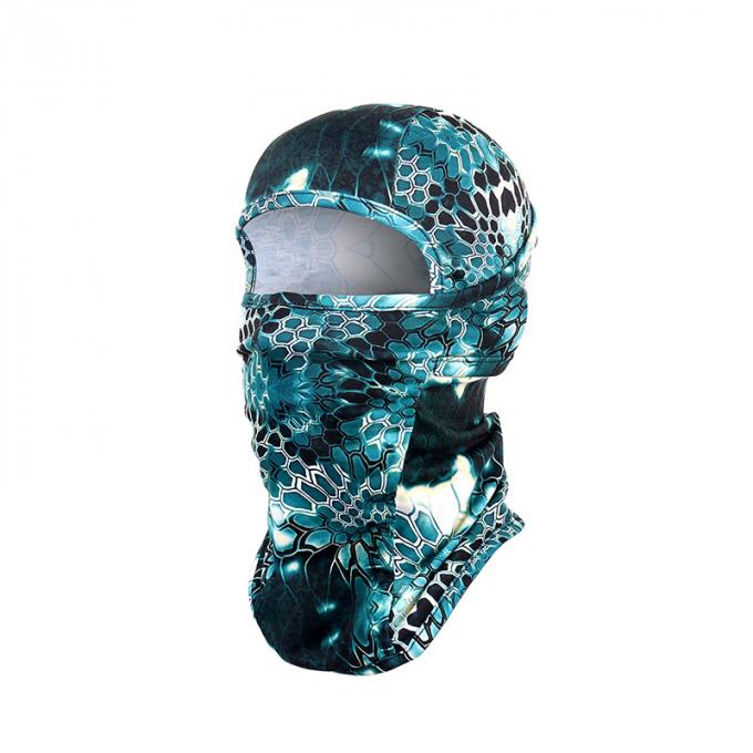 Capacete de ciclagem protetor elástico de alta qualidade da boca da cara completa do copo da poeira da máscara da caça da camuflagem da máscara protetora da camuflagem da serpente do passa-montanhas do anti