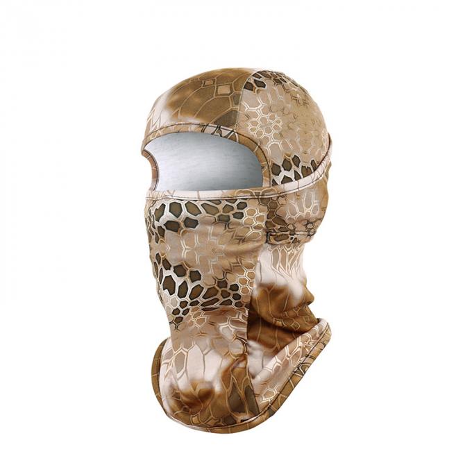 Capacete de ciclagem protetor elástico de alta qualidade da boca da cara completa do copo da poeira da máscara da caça da camuflagem da máscara protetora da camuflagem da serpente do passa-montanhas do anti