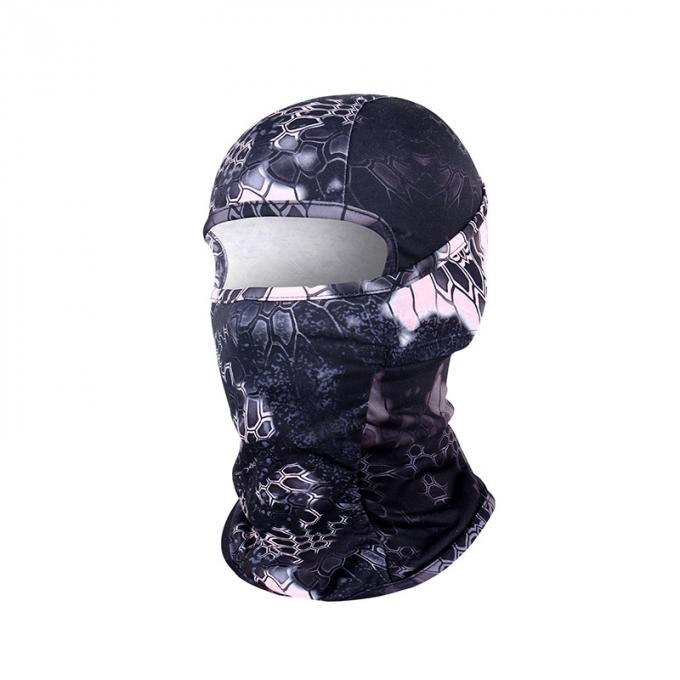 Capacete de ciclagem protetor elástico de alta qualidade da boca da cara completa do copo da poeira da máscara da caça da camuflagem da máscara protetora da camuflagem da serpente do passa-montanhas do anti