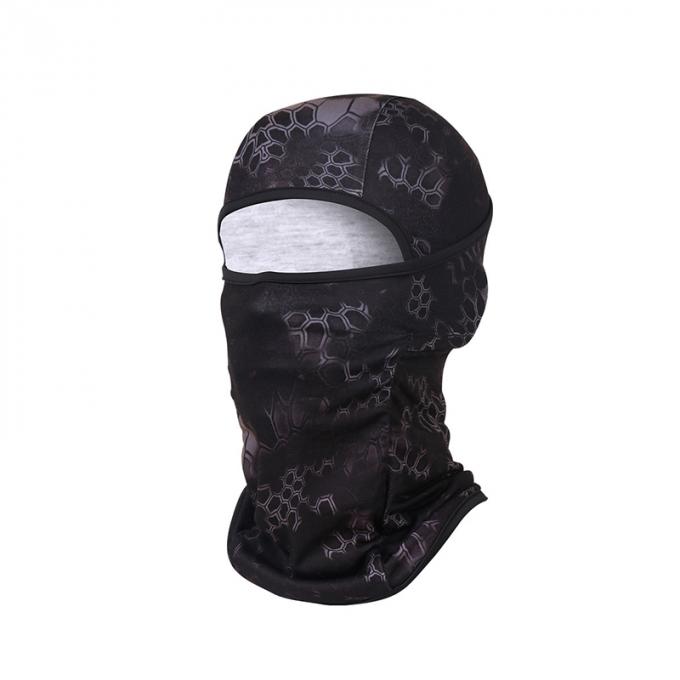 Capacete de ciclagem protetor elástico de alta qualidade da boca da cara completa do copo da poeira da máscara da caça da camuflagem da máscara protetora da camuflagem da serpente do passa-montanhas do anti