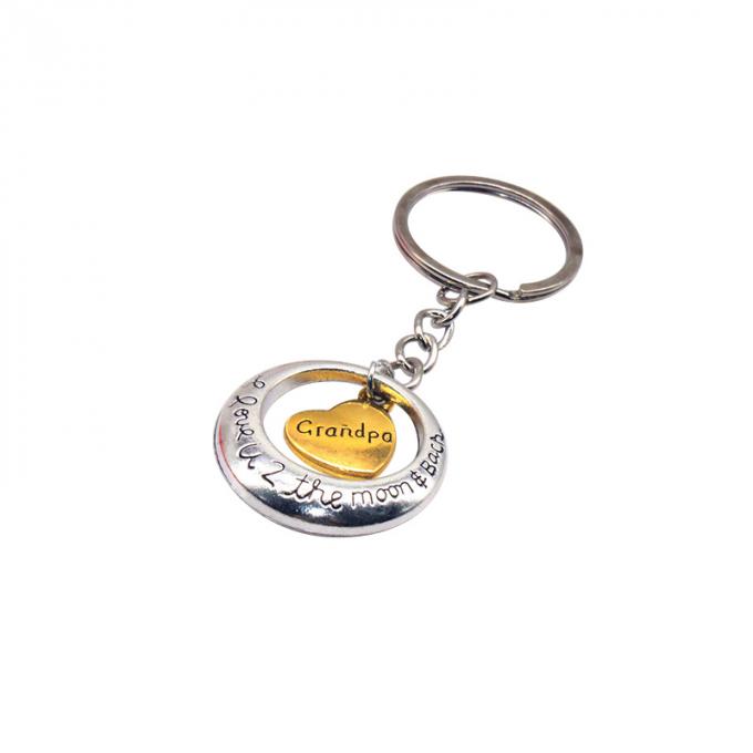 o costume vende por atacado o metal liga de zinco do presente bonito criativo novo do carro da forma do coração keychian