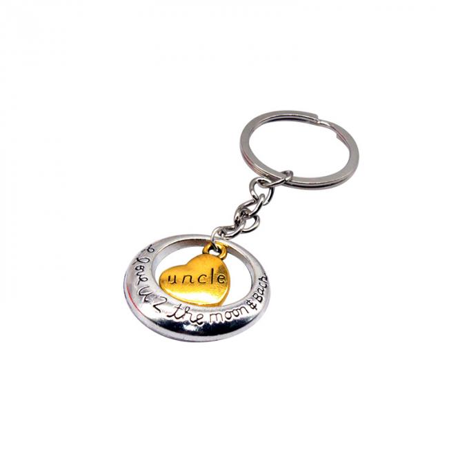 o costume vende por atacado o metal liga de zinco do presente bonito criativo novo do carro da forma do coração keychian
