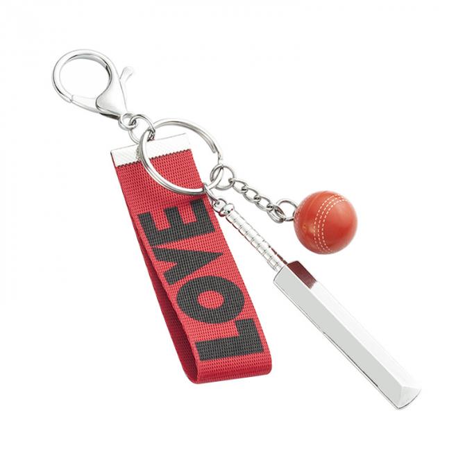 Corrente chave da fita criativa feita sob encomenda de alta qualidade por atacado do carro do pendente da promoção do presente da corrente chave da forma do grilo do esporte da lembrança