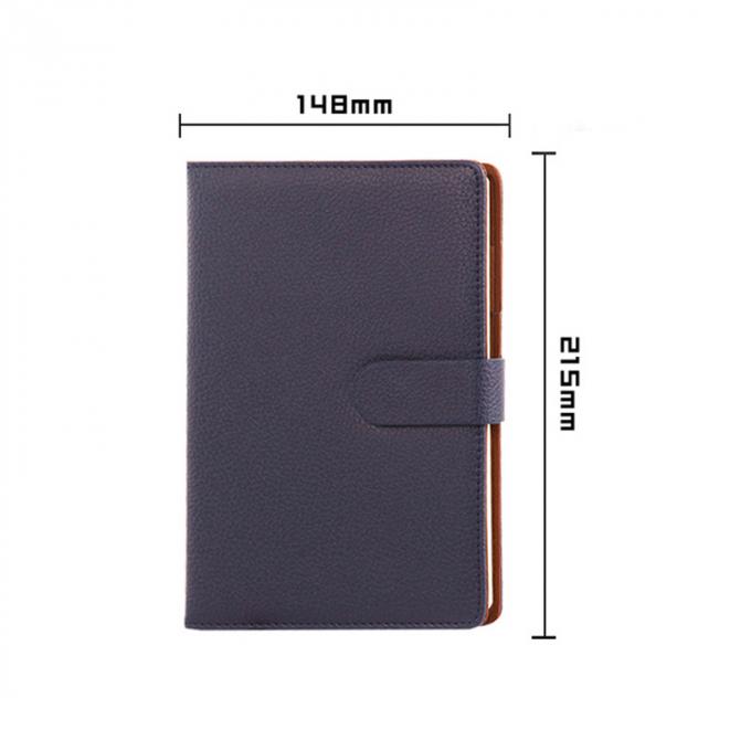 O diário portátil do plutônio do presente do negócio gravou o caderno A5 com grupo da pena