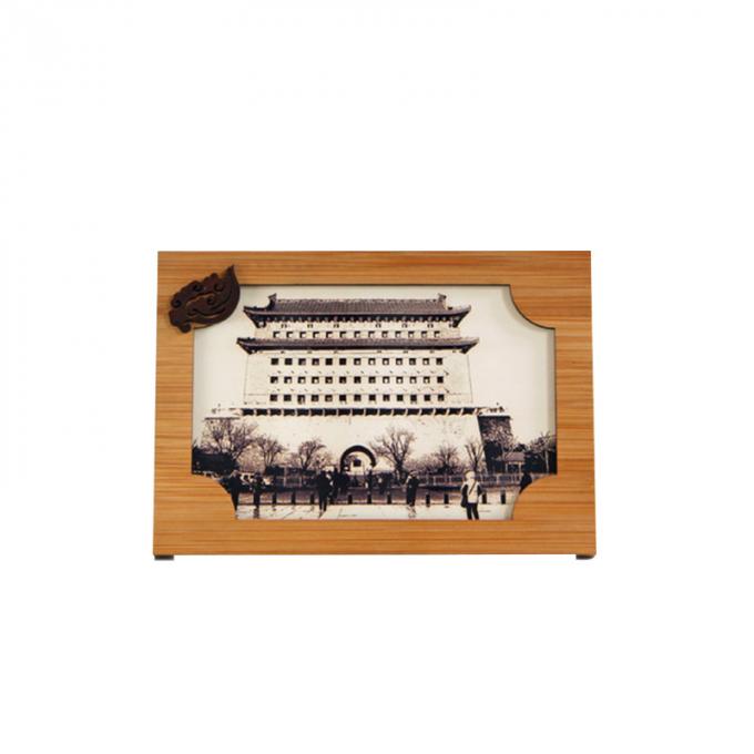 Quadro feito sob encomenda de Logo Retro Wood Photo Picture das lembranças do turista das vendas por atacado