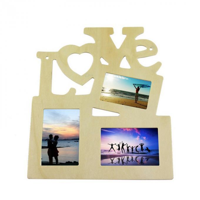 Do quadro feito sob encomenda criativo feito sob encomenda da foto do turista da decoração da casa 3D da lembrança das vendas por atacado quadro de madeira da foto do AMOR da placa