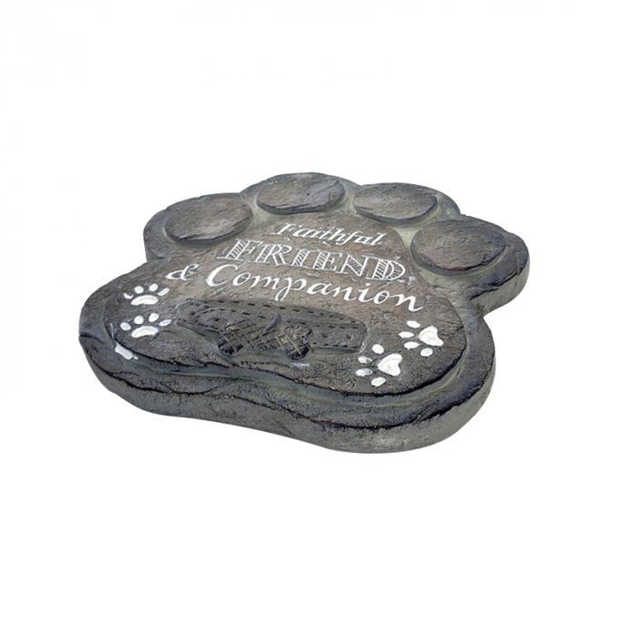 Lápide criativa feita sob encomenda do animal de estimação do artesanato da resina da decoração da casa 3D da lembrança das vendas por atacado
