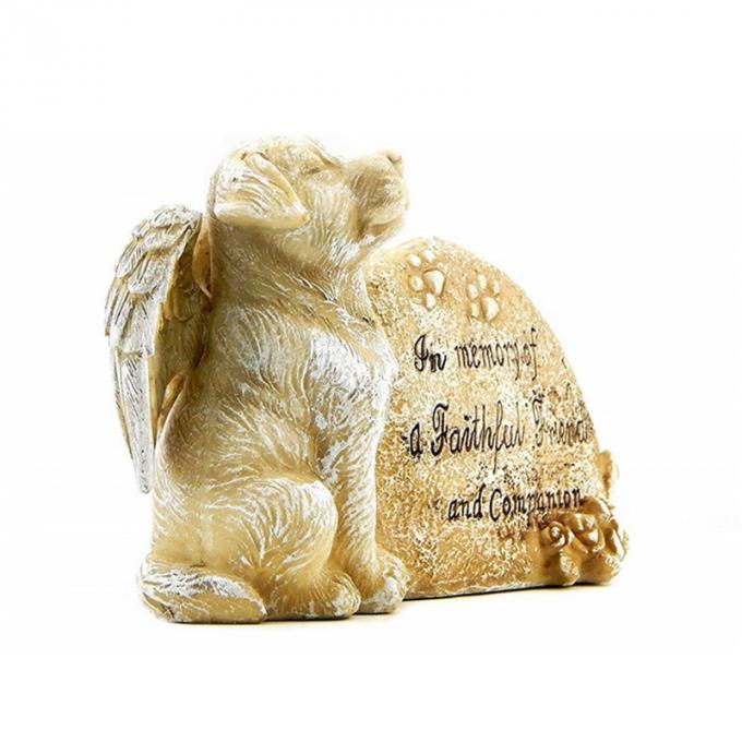 Lápide criativa feita sob encomenda do animal de estimação do artesanato da resina da decoração da casa 3D da lembrança das vendas por atacado