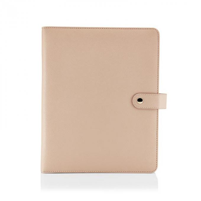 Organizador de couro do documento do escritório da pasta de arquivos da conferência do portfólio do negócio do arquivo do bolso do caderno da pasta A5