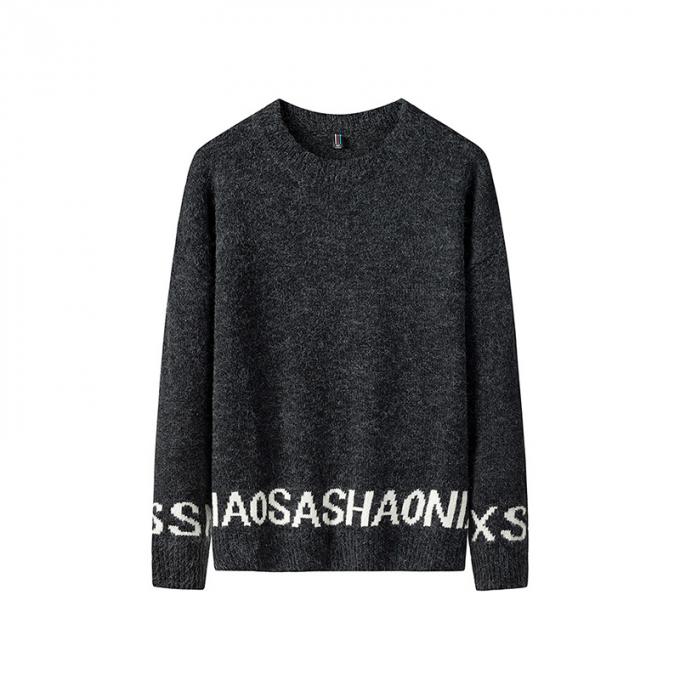 Revestimento ocasional da camiseta dos homens da forma do casaco de lã da camiseta de Autumn Winter da roupa dos homens por atacado da fábrica