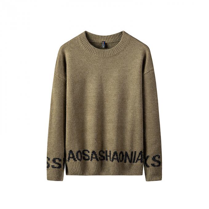 Revestimento ocasional da camiseta dos homens da forma do casaco de lã da camiseta de Autumn Winter da roupa dos homens por atacado da fábrica