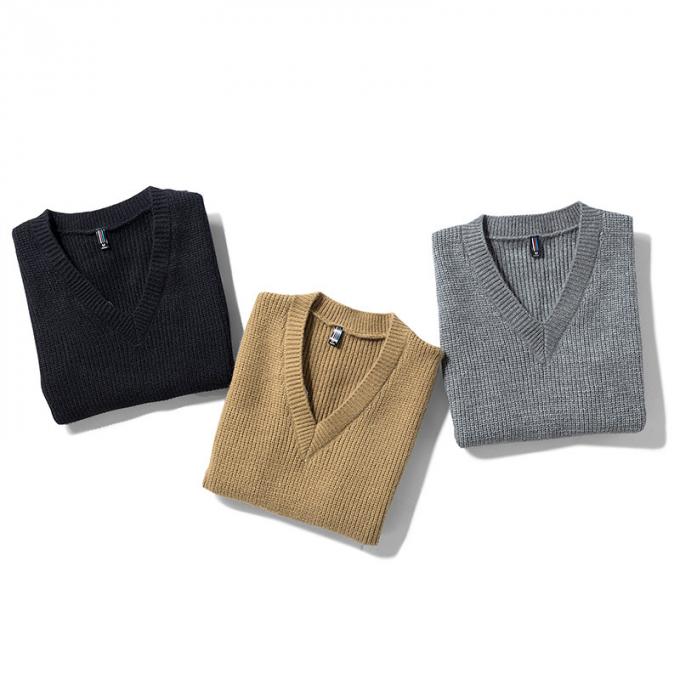 Revestimento ocasional da camiseta dos homens da forma do casaco de lã da camiseta de Autumn Winter da roupa dos homens por atacado da fábrica