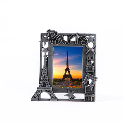 3D Die Casting Sunset Scenery Metal Rectangle Custom Size Picture Frame 3*4cm