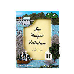 4*6inch Rectangular Custom Resin Picture Frame 3D Landscape Gift Picture Frame