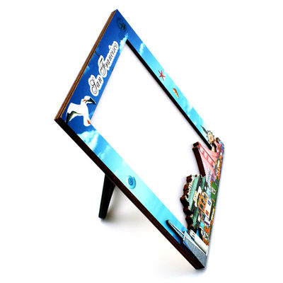 USA San Francisco Tourist  Photo Frames Souvenir Gift Wooden Sky Blue Frames
